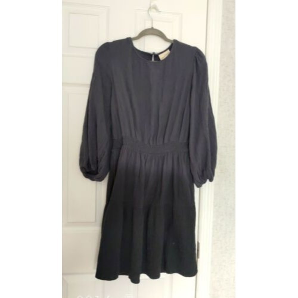 Universal Thread Women's Dress Cotton Large Gray Long Sleeves